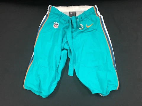 MIAMI DOLPHINS TEAM ISSUED/GAME USED TEAL NIKE PANTS 2014-2017 SEASON ALL SIZES! Cover
