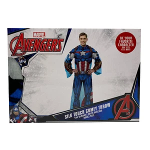 New Avengers Captain America Adult Comfy Throw Blanket 48”x 71” - Picture 1 of 2