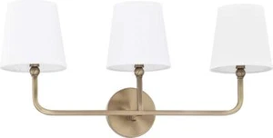 Capital Lighting 119331AD-674 Dawson Decorative White Fabric Stay-Straight Shade - Picture 1 of 4