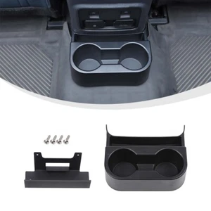 Car Rear Back Water Cup Holder Storage Box Organizer For Ford Bronco 2021+ Black - Picture 1 of 10