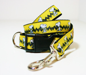 Snoopy Charlie Brown Dog Collar and Lead 