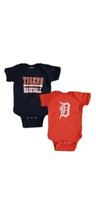 Detroit Tigers Soft as a Grape Newborn & Infant 2-Piece Body Suit - Navy/Orange - Picture 1 of 1