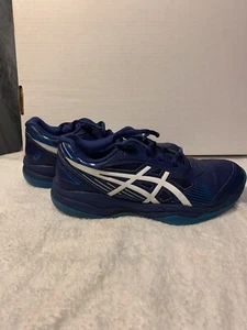 Mens 5 Asics Gel Game 8 Athletic Shoe (Dive Blue/White) Tennis Pickleball - Picture 1 of 6