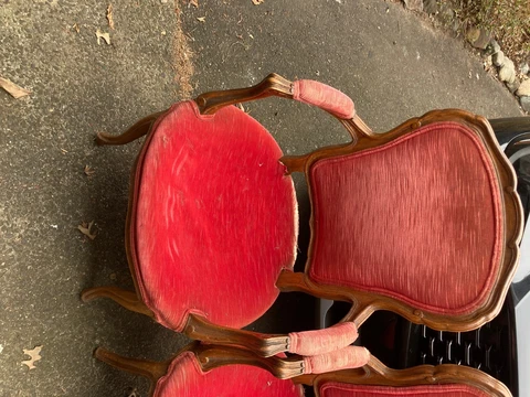 Antique Dining/Living Room Chairs (set of 2) Cover