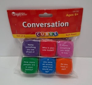 Learning Resources Conversation Cubes - Picture 1 of 2