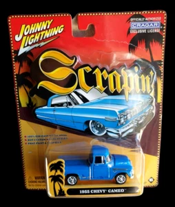 2003 Johnny Lightning 1955 CHEVY CAMEO SCRAPIN’ Blue Chevrolet Pickup Truck 1:64 - Picture 1 of 13