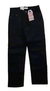 Levis 502 Stretch Jeans Boys Size 7 Reg Taper Black NWT - Picture 1 of 6
