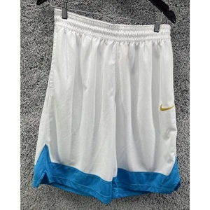 Athletische Herren Nike Dri FIT Icon Mesh Basketball Shorts blau/weiß Large - Bild 1 von 10