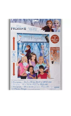 Disney Frozen 2 Scene Setters Photo Backdrop with Props - Image 1 of 3