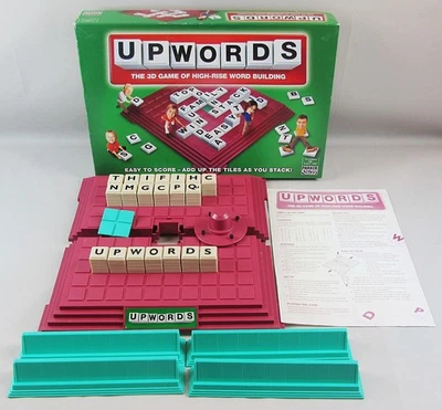 Upwords Board Game Parker Games 2004 3D Word Building Game 2-6 Players 9+ - Image 1 of 4
