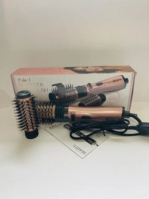Cortex Beauty 2-in-1 Revolver Hot Brush Revolving Volumizer OPEN BOX Rose Gold - Image 1 of 4