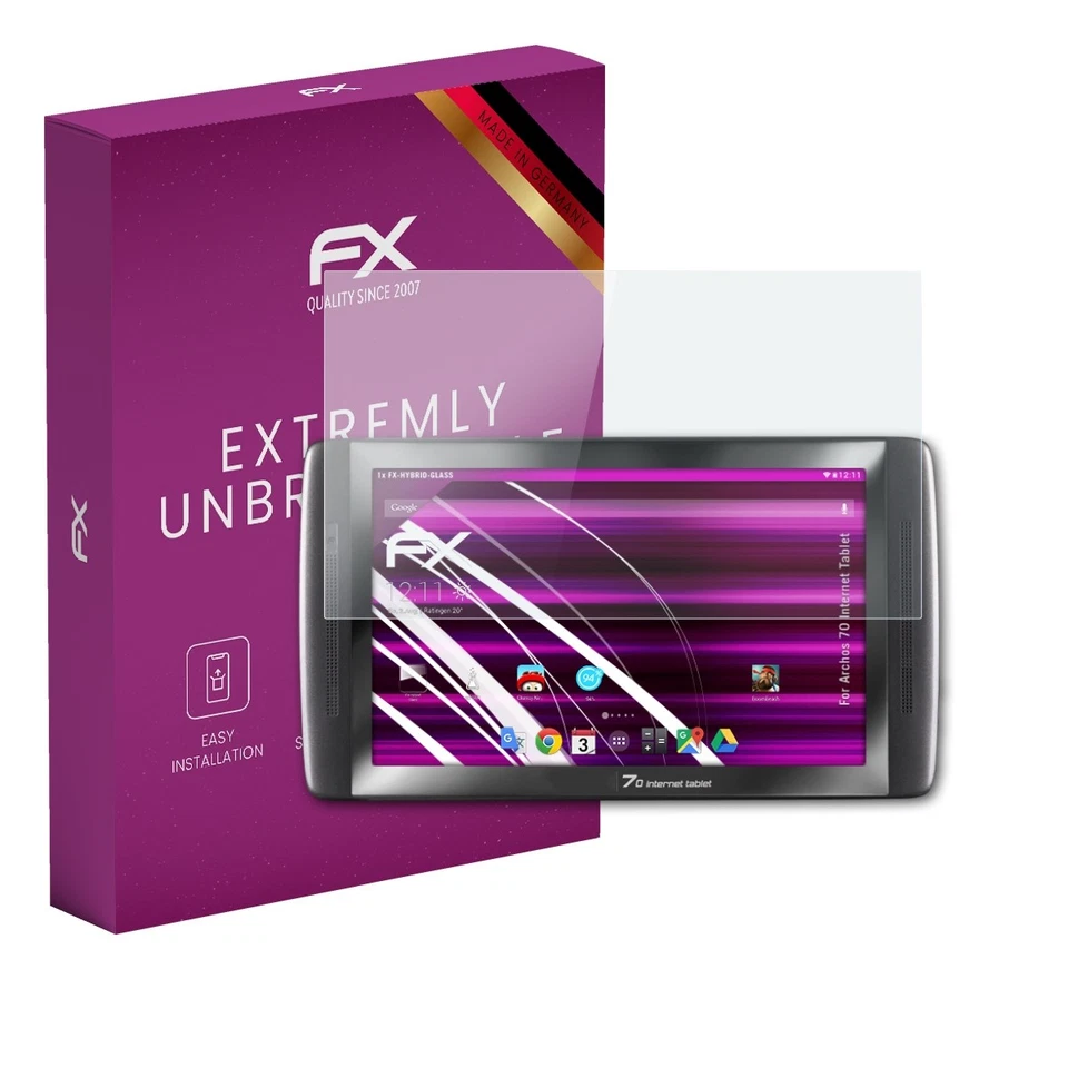 atFoliX Glass Protector for Archos 70 Internet Tablet 9H Hybrid-Glass - Image 1 of 4