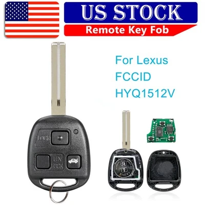 2 para Lexus ES300 2002 2003 1998-2005 GS300 entrada sin llave mando a distancia llavero chip 4C Foto 1 de 4