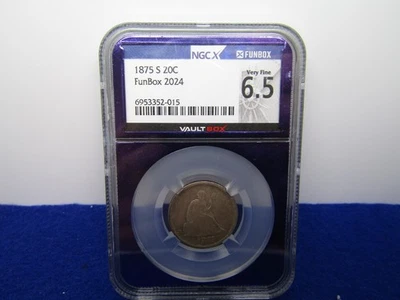 1875-S 20C Funbox 6.5 Very Fine - Image 1 of 2