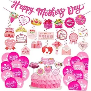 Mothers Day Decorations 64PCS Happy Mothers Day Balloons Mothers Day Decor - Picture 1 of 7