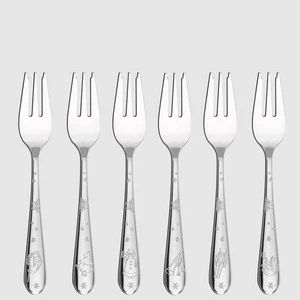 Forchettine Toy's Delight set 6 pezzi in acciaio. Villeroy & Boch Natale. - Foto 1 di 2
