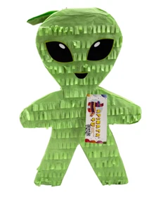 20” Tall Green Alien PInata Out of this World Theme Birthday Party Supplies - Picture 1 of 2