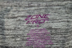 HEATHERED Short Sleeve active Top Women Size S Zone Pro Very Nice - Picture 1 of 8