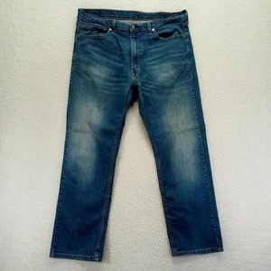 Levi Strauss Co 505 Mens Jeans Blue Regular Fit Straight Leg W38 L30 - Picture 1 of 9