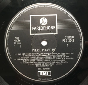 THE BEATLES "PLEASE PLEASE ME" UK STEREO 1 BOX PRESS NOV 1969 TO MID / LATE 1970 - Picture 1 of 8