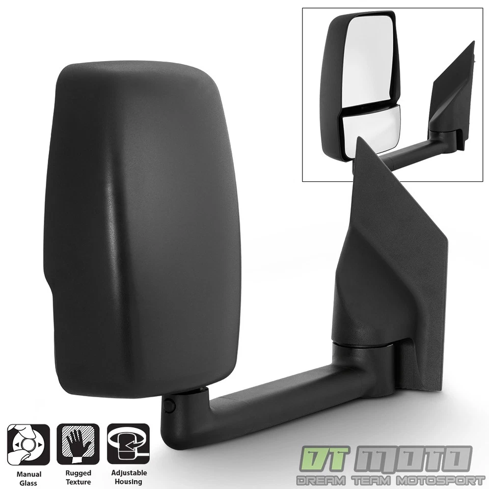 Espejo retrovisor lateral de remolque manual [lado del pasajero] Chevy Express/GMC Savana Van 2003-2017 Foto 1 de 1
