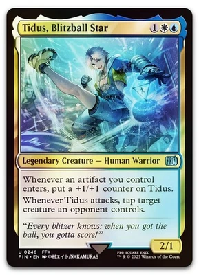 Tidus, Blitzball Star #246 (Foil) (NM) Final Fantasy FIN Magic MTG - Image 1 of 2