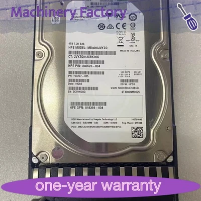 New HP MSA 4TB 12G SAS 7.2K 3.5IN MIDLINE HARD DRIVE K2Q82A 801557-001 - Image 1 of 3