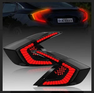 Luces traseras LED para Honda Civic sedán 10ª generación 2016-21 ~ no para hatchback y TypeR - Imagen 1 de 7