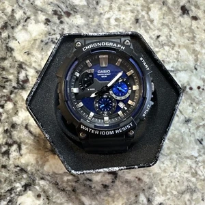 Casio Men's Classic Chronograph Analog Resin Watch - Picture 1 of 7