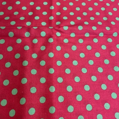 "Patio de tela de algodón a lunares x44"" nuevo"  Foto 1 de 2