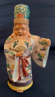 Китайская фарфоровая фигурка даосского божества долголетия Шулао около 1900 г. - Изображение 1 из 4