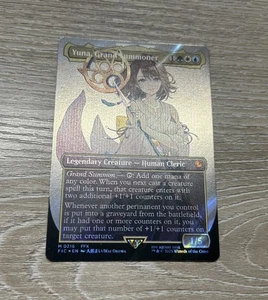 Magic the Gathering Yuna, Grand Summoner Borderless Surge Foil 216 Final Fantasy - Picture 1 of 6