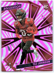 2025 Panini Revolution Tez Johnson Rookies Lava /5 RC #240 Buccaneers - Bild 1 von 10