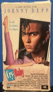 Cry Baby Musical VHS Tape Johnny Depp Cult Following HTF Vtg OOP Video Excellent - Picture 1 of 3