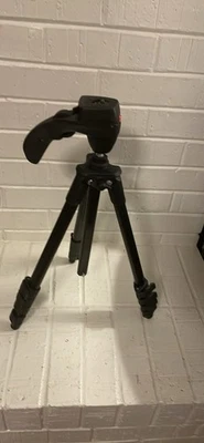 Manfrotto MKCOMPACTACN-BK Compact Action Aluminium Tripod with Joystick Head - Image 1 of 4