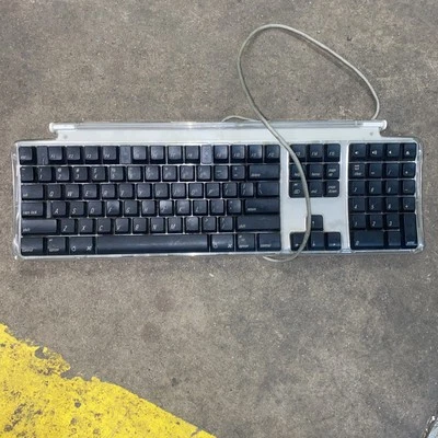 Apple Macintosh M7803 USB Keyboard - Translucent Black #2 - Image 1 of 4