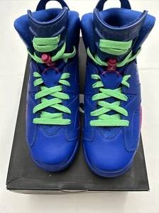 Air Jordan 6 Retro Game Royal White Pink Green SKU 2926 Size 6.5 Women’s - Picture 1 of 10