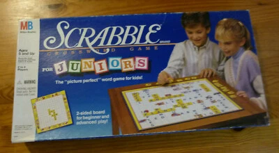 Vintage Childrens Board Game : Scrabble Junior 100% complete by MB Game Rare HTF - Image 1 of 4