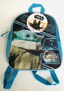 DISNEY Star Wars Kids Mini Backpack 11" Mandalorian Baby Yoda "The Child" - Picture 1 of 3