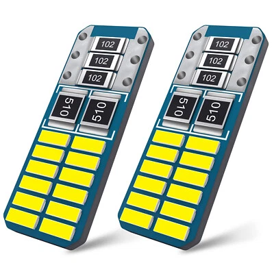 2X T10 20-4014 smd 168 192 LED Bombilla de Aparcamiento Lámpara de matrícula 6000k Blanco Foto 1 de 4