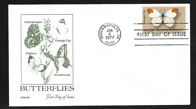 #1715 13c Butterflies - Orange-Tip -  Artmaster FDC - Image 1 of 2
