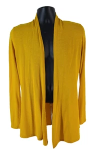 Cárdigan Suéter MIX By 41 Hawthorn Mujer TALLA L Frente Abierto Mangas Largas Amarillo - Imagen 1 de 11