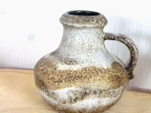 Blumenvase  Krug Keramik Scheurich braun  Lava  vintage - Bild 1 von 5