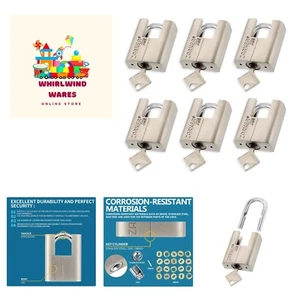 J45S keyed Alike Padlocks, Heavy Duty Stainless Steel Shackle Lock, Waterproo... - Picture 1 of 8