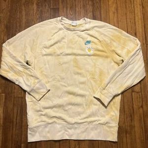 Nike Have A Nike Day Yellow Embroidered Tie Dye Men’s XL Sweatshirt - Picture 1 of 10
