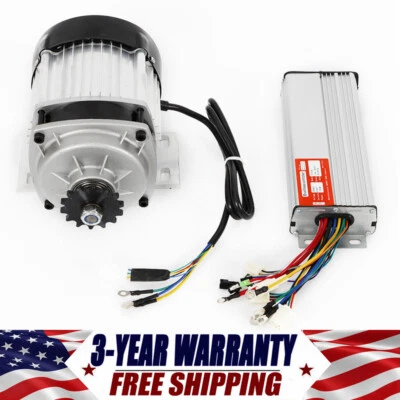 Kit de motor eléctrico sin escobillas de 48 V CC para scooter bicicleta eléctrica Go Kart ATV con controlador Foto 1 de 4
