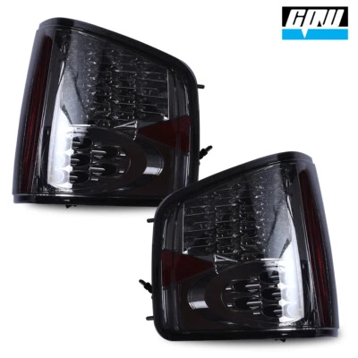 Luces traseras LED negras de humo para 94-04 Chevy S10/GMC Sonoma Isuzu lámpara trasera de freno Foto 1 de 4