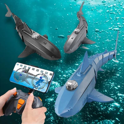 RC Boat camera Remote Control 30W waterproof submarine Electric shark 480P  - Image 1 of 4