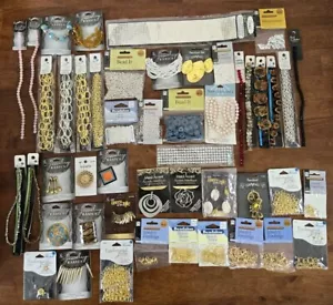 Lot Of 50 Pieces Of Brand New Arts & Crafts Jewerly Making Accessories - Picture 1 of 24