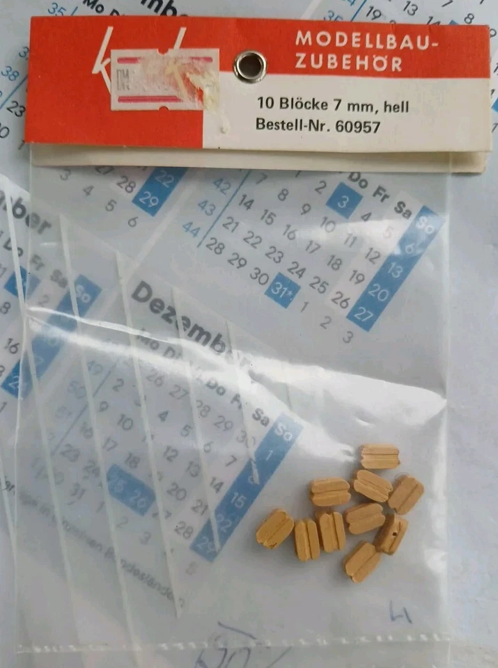 Krick 60957 Blöcke 7mm Hell Neu/OVP - Bild 1 von 1